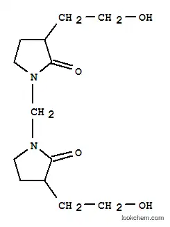 Molecular Structure of 84697-12-1 (1,1'-methylenebis[3-(2-hydroxyethyl)pyrrolidin-2-one])