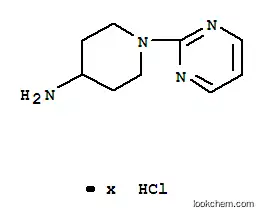 Molecular Structure of 848500-38-9 (1-(2-Pyrimidinyl)-4-piperidinamine hydrochloride)