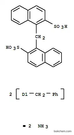 Molecular Structure of 84852-41-5 (diammonium 1,1'-methylenebis[(phenylmethyl)naphthalene-2-sulphonate])