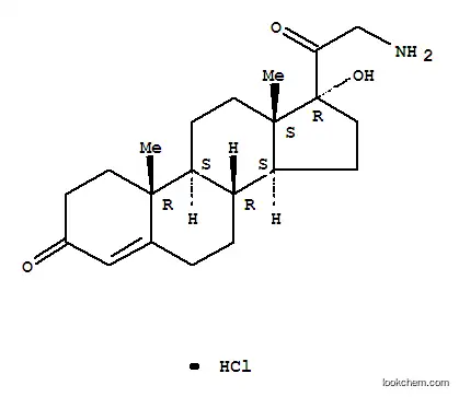 Molecular Structure of 84869-30-7 (21-Amino-17-hydroxyprogesterone hydrochloride)