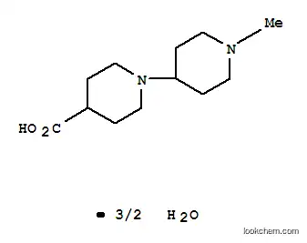 Molecular Structure of 849925-07-1 (1-(1-Methylpiperidin-4-yl)piperidine-4-carboxylic acid sesquihydrate)