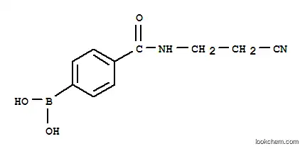 Molecular Structure of 850568-16-0 (4-(2-CYANOETHYLAMINOCARBONYL)PHENYLBORONIC ACID)