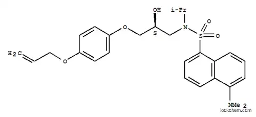 Molecular Structure of 85187-55-9 (dansyl alprenolol)