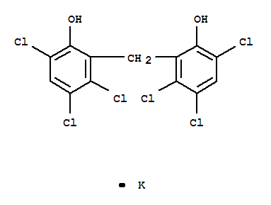 Phenol,2,2'-methylenebis[3,4,6-trichloro-, monopotassium salt (9CI)