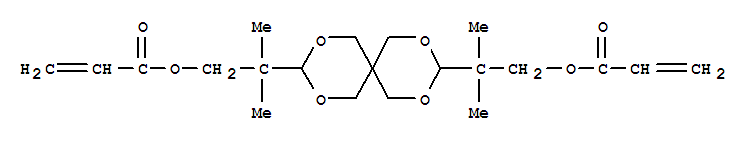 2-Propenoic acid,1,1'-[2,4,8,10-tetraoxaspiro[5.5]undecane-3,9-diylbis(2,2-dimethyl-2,1-ethanediyl)]ester(85286-82-4)