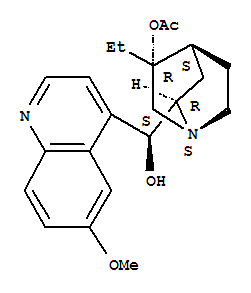 (5R,7R)-5-ETHYL-7-[(S)-HYDROXY-(6-METHOXY(QUINOLIN-4-YL))METHYL]-1-AZAB ICYCLO[2.2.2]OCT-5-YL] ACETATE