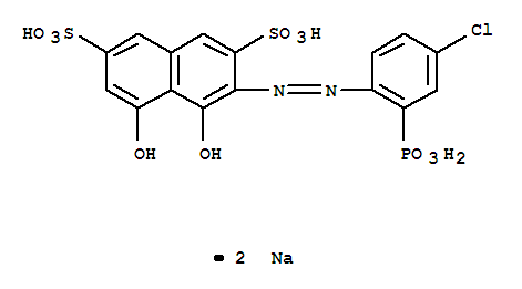 3-[(4-Chloro-2-phosphonophenyl)azo]-4,5-dihydroxy-2,7-naphthalenedisulfonic acid disodium salt