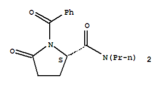 2-Pyrrolidinecarboxamide,1-benzoyl-5-oxo-N,N-dipropyl-, (S)- (9CI)