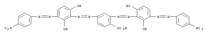 Benzenesulfonic acid,2,4-bis[2-[2,6-dihydroxy-3-[2-(4-nitrophenyl)diazenyl]phenyl]diazenyl]-