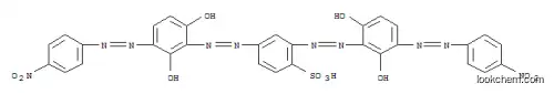 Molecular Structure of 85959-46-2 (2,4-bis[[2,6-dihydroxy-3-[(4-nitrophenyl)azo]phenyl]azo]benzenesulphonic acid)