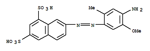 1,3-Naphthalenedisulfonicacid, 7-[2-(4-amino-5-methoxy-2-methylphenyl)diazenyl]-