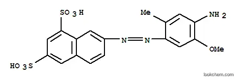 Molecular Structure of 86-63-5 (7-[(4-amino-5-methoxy-2-methylphenyl)azo]naphthalene-1,3-disulphonic acid)