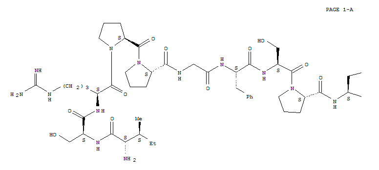 Bradykinin,N2-(L-isoleucyl-L-seryl)-