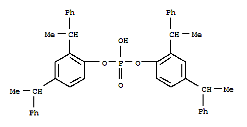 Phenol,2,4-bis(1-phenylethyl)-, hydrogen phosphate (9CI)