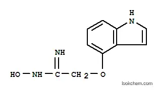 Molecular Structure of 86346-64-7 (Ethanimidamide, N-hydroxy-2-(1H-indol-4-yloxy)-)