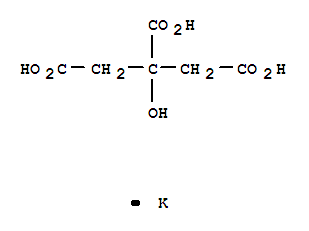 Molecular Structure of 866-83-1 (1,2,3-Propanetricarboxylicacid, 2-hydroxy-,potassium salt (1:1))