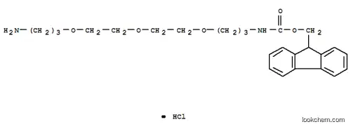 Molecular Structure of 868599-75-1 (1-(9-FLUORENYLMETHYLOXYCARBONYL-AMINO)-4,7,10-TRIOXA-13-TRIDECANAMINE HYDROCHLORIDE)