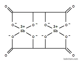 Molecular Structure of 87-43-4 (Antimonate(2-), bis[m-[(2R,3R)-2,3-di(hydroxy-kO)butanedioato(4-)-kO1:kO4]]di-)
