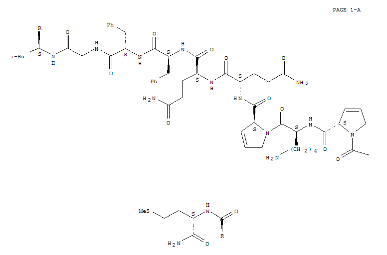 Substance P,2-(3,4-didehydro-L-proline)-4-(3,4-didehydro-L-proline)- (9CI)