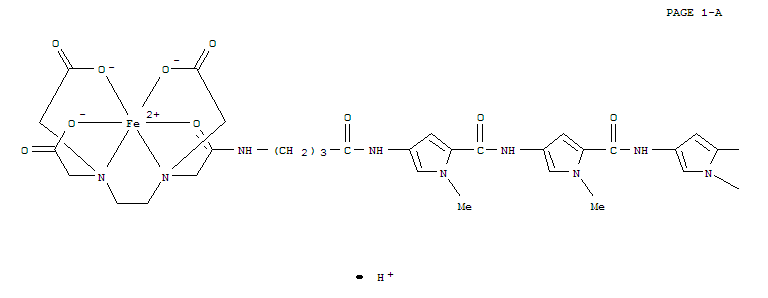 2-[2-[bis(carboxylatomethyl)amino]ethyl-[2-[[4-[[5-[[5-[[5-[[5-[[2-[3-(dimethylamino)propylcarbamoyl]-1-methylpyrrol-3-yl]carbamoyl]-1-methylpyrrol-3-yl]carbamoyl]-1-methylpyrrol-3-yl]carbamoyl]-1-met