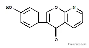 Molecular Structure of 884501-13-7 (4H-Pyrano[2,3-b]pyridin-4-one, 3-(4-hydroxyphenyl)-)