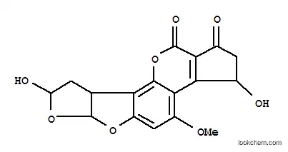 Molecular Structure of 89989-32-2 (aflatoxin Q2a)