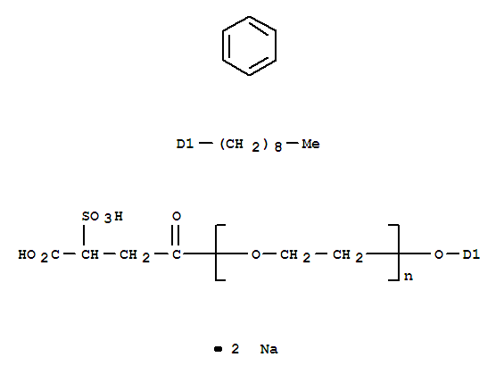 Poly(oxy-1,2-ethanediyl),a-(3-carboxy-1-oxo-3-sulfopropyl)-w-(nonylphenoxy)-, sodium salt(1:2)(9040-38-4)