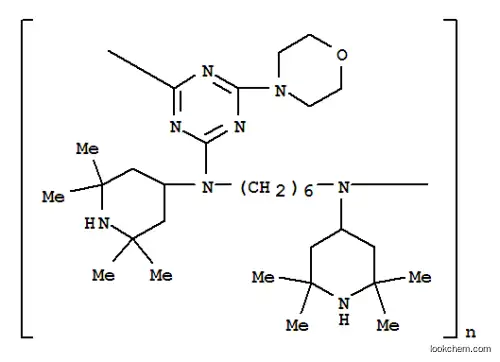 Molecular Structure of 90751-07-8 (Poly[(6-morpholino-1,3,5-triazine-2,4-diyl)-((2,2,6,6-tetramethyl-4-piperidyl)imino)hexamethylene-((2,2,6,6-tetramethyl-4-piperidyl)imino)])