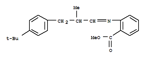 Methyl 2-[[3-(4-tert-butylphenyl)-2-methylpropylidene]amino]benzoate