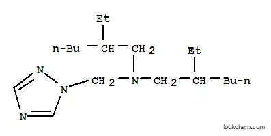 Molecular Structure of 91273-04-0 (N,N-Bis(2-ethylhexyl)-[(1,2,4-triazol-1-yl)methyl]amin)