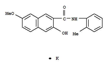 2-Naphthalenecarboxamide,3-hydroxy-7-methoxy-N-(2-methylphenyl)-, potassium salt (1:1)
