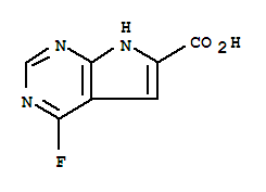 4-fluoro-7H-pyrrolo[2,3-d]pyrimidine-6-carboxylic acid