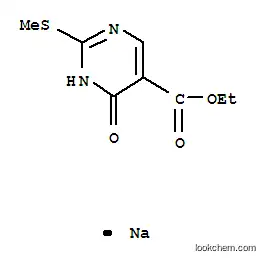 Molecular Structure of 102061-91-6 (sodium 5-(ethoxycarbonyl)-2-(methylthio)pyrimidin-4-olate)