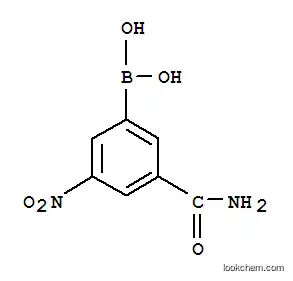 Molecular Structure of 102170-51-4 (3-CARBAMOYL-5-NITROPHENYLBORONIC ACID)