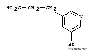 Molecular Structure of 1022128-98-8 (3-(5-Bromopyridine)propanoic Acid)