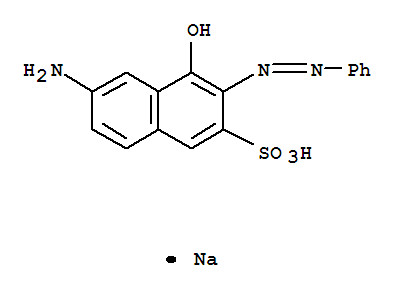 2-Naphthalenesulfonicacid, 6-amino-4-hydroxy-3-(2-phenyldiazenyl)-, sodium salt (1:1)