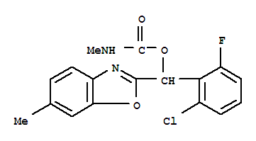 104030-00-4,(2-chloro-6-fluorophenyl)(6-methyl-1,3-benzoxazol-2-yl)methyl methylcarbamate,