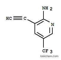 Molecular Structure of 1048914-02-8 (3-ethynyl-5-(trifluoromethyl)-2-pyridinylamine)