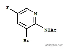 Molecular Structure of 1065074-95-4 (N-(3-Bromo-5-fluoropyridin-2-yl)acetamide)