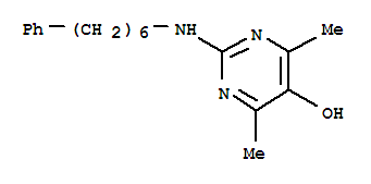 5-Pyrimidinol,4,6-dimethyl-2-[(6-phenylhexyl)amino]-