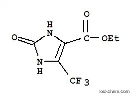 Molecular Structure of 109777-67-5 (1H-Imidazole-4-carboxylicacid, 2,3-dihydro-2-oxo-5-(trifluoromethyl)-, ethylester)