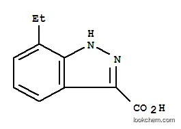 Molecular Structure of 1131604-75-5 (7-ethyl-1H-indazole-3-carboxylic acid)