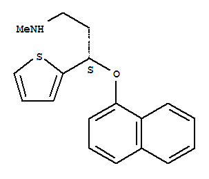 Molecular Structure of 116539-59-4 (2-Thiophenepropanamine,N-methyl-g-(1-naphthalenyloxy)-, (gS)-)