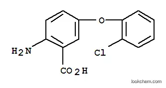 Molecular Structure of 117297-54-8 (Benzoicacid, 2-amino-5-(2-chlorophenoxy)-)