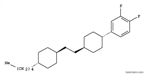 Molecular Structure of 117923-21-4 (1,2-difluoro-4-(4-(2-(4-pentylcyclohexyl)ethyl)cyclohexyl)benzene)
