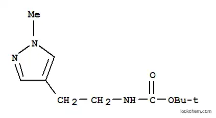 Molecular Structure of 1188264-99-4 (tert-Butyl 2-(1-methyl-1H-pyrazol-4-yl)ethylcarbamate)