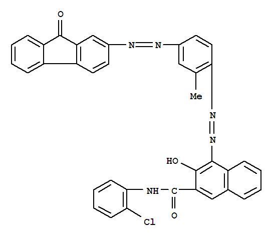 2-Naphthalenecarboxamide,N-(2-chlorophenyl)-3-hydroxy-4-[2-[2-methyl-4-[2-(9-oxo-9H-fluoren-2-yl)diazenyl]phenyl]diazenyl]-