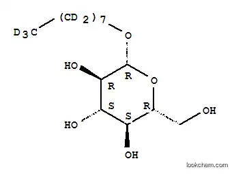 Molecular Structure of 129522-81-2 (1-O-OCTYL-D17-BETA-D-GLUCOPYRANOSIDE)
