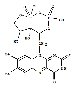 Molecular Structure of 13004-47-2 (Riboflavin,cyclic 2',5'-(P,P'-dihydrogen diphosphate) (9CI))