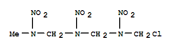 13126-19-7,Methanediamine,N-(chloromethyl)-N'-[(methylnitroamino)methyl]-N,N'-dinitro-,Dimethylenetriamine,1-(chloromethyl)-5-methyl-1,3,5-trinitro- (7CI,8CI); NSC 137859